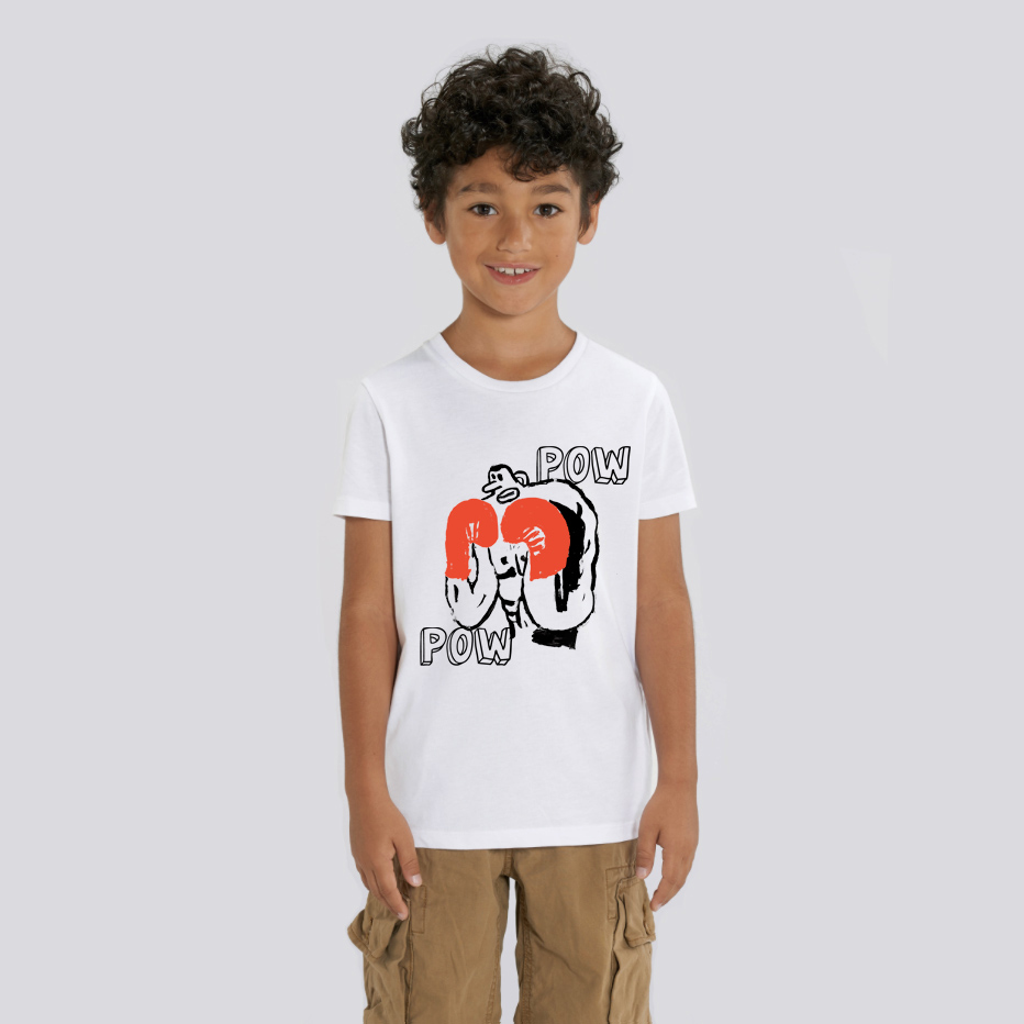 TS029369 "Boxer Chiot" Pour Enfant/Kid's T-shirts en coton 